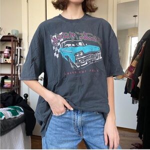 John Galt Brandy Melville Oversized Car “Electric Motors” graphic tee shirt